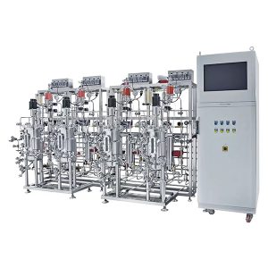 mitme paralleelse roostevabast terasest fermentaatoriga